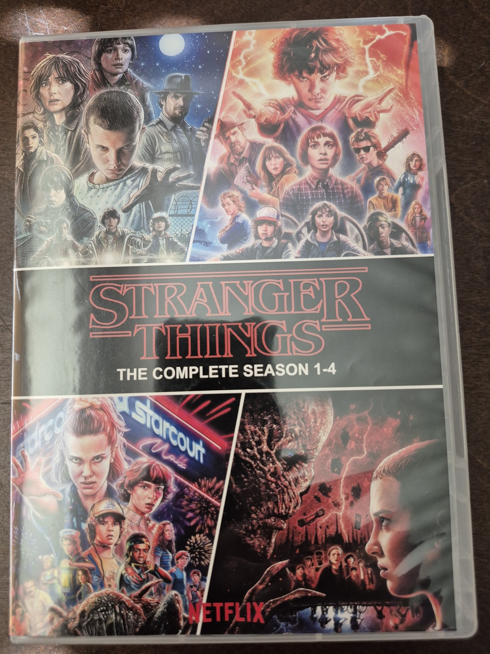 Stranger Things: The Complete Season 1-4 (Netflix) - Black & Red Cover